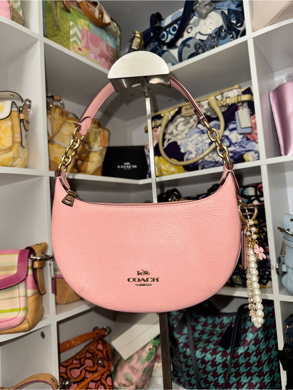 Coach Pink Mini Payton Shoulder Bag